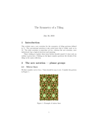 The Symmetry of a Tiling